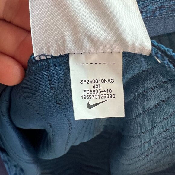 Nike Tour Men's Plus Dri-FIT Golf Crew Sweatshirt FD5835-410 Size 4XL Blue - Picture 4 of 10